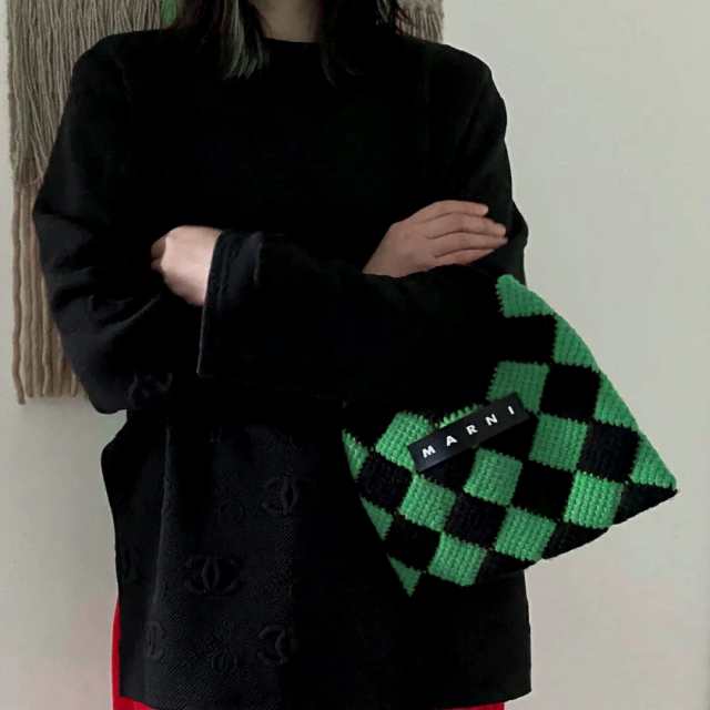 MARNI ウールスモールバック - ハンドバッグ