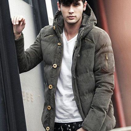 アウター中綿ジャケット　コーデュロイジャケット　長袖アウター中綿ブルゾン　ジャケット中綿ジャケットジップアップジャケット 中綿コードメンズ ジップパーカー 12,970円