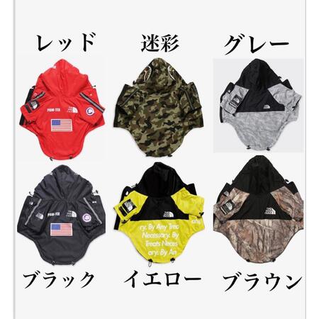 THE DOG FACE　犬　犬用　レインコート　犬服　小型犬　中型犬　大型犬　おしゃれ　カッパ　フード付き　雪　梅雨　雨具