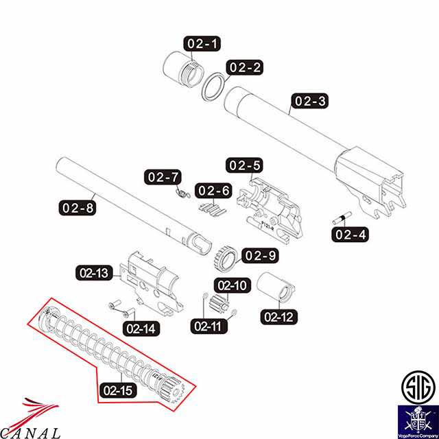 SIG VFC M17、M18用、Xcarryマガジンリップ 01-1 02-1 - その他