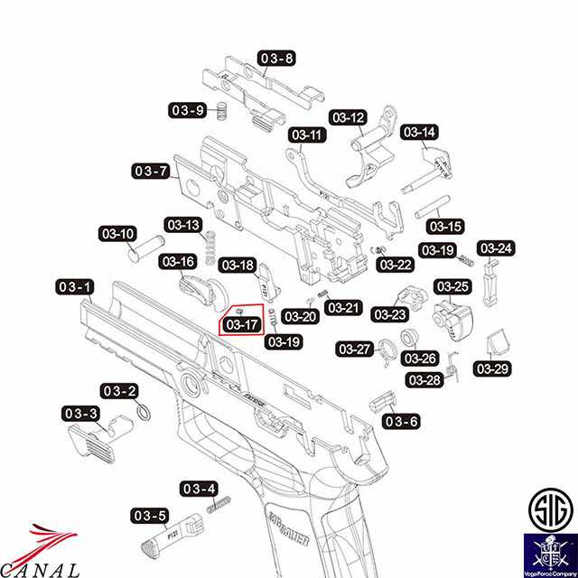 SIG VFC M17、M18用、Xcarryマガジンリップ 01-1 02-1 - その他