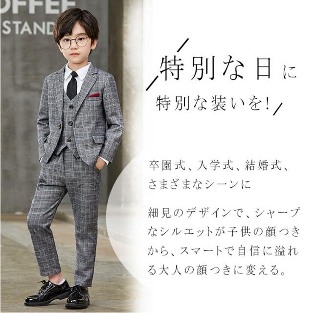 【 即納 】パンツスーツ 女の子 卒業式 入学式 小学校 フォーマルスーツ キッズ ジュニア フォーマルパンツスーツ ５点セット ジャケット ベスト ズボン シャツ 棒ネクタイ 子供服 フォーマル シングルボタン  90 100 110 120 130 140 150 160 170_6