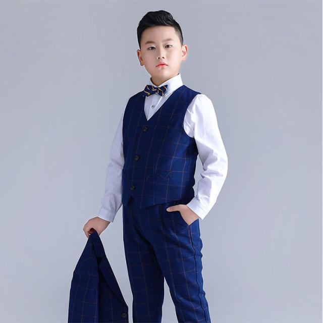 卒業式 スーツ 子供 フォーマル 男の子 大きいサイズ b体 キッズ スーツ フォーマルスーツ 子供スーツ おしゃれ 無地 幼稚園 小学生 制服 入学式 卒園式 お受験 発表会 結婚式 ネイビー  130 140 150 160 170 180_10