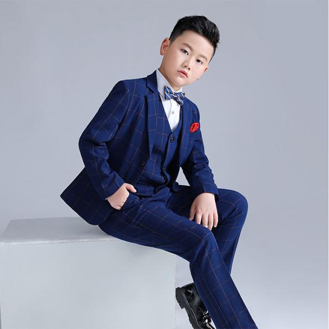 卒業式 スーツ 子供 フォーマル 男の子 大きいサイズ b体 キッズ スーツ フォーマルスーツ 子供スーツ おしゃれ 無地 幼稚園 小学生 制服 入学式 卒園式 お受験 発表会 結婚式 ネイビー  130 140 150 160 170 180_9