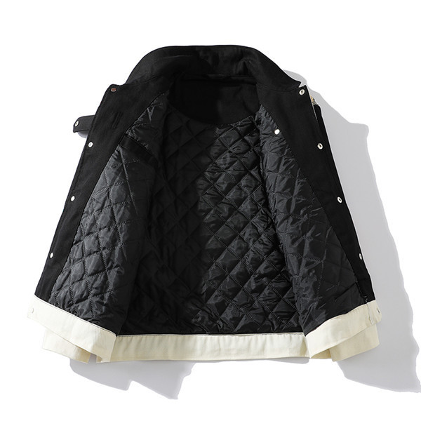 ジャケット メンズ 中綿ジャケット 刺繍 あったか 防寒 防風 アメカジ 長袖 アウター ブルゾン お兄系 厚手 冬服 暖かい 上品 高級感 秋冬 ジャケット メンズ 中綿ジャケット 刺繍 あったか 防寒 防風 アメカジ