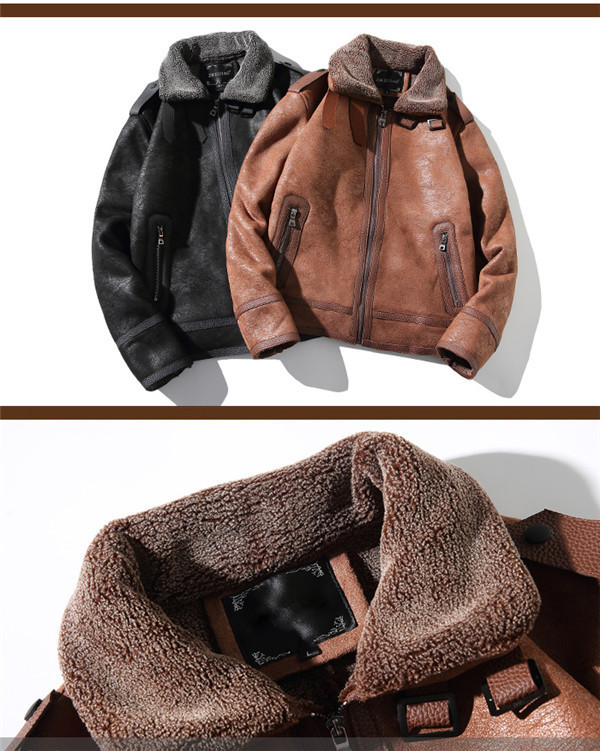 ムートンコート ボアジャケット メンズ ジャケット スエード 裏起毛