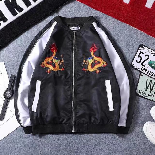 【新春sale】超豪華刺繍 *限定 和柄 スカジャンジャケットブルゾン 新春sale】超豪華刺繍 *限定 和柄 スカジャンジャケットブルゾン