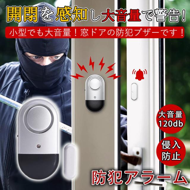 エルパ(ELPA) 薄型アラームダブル検知2P 防犯 衝撃+マグネット検知式