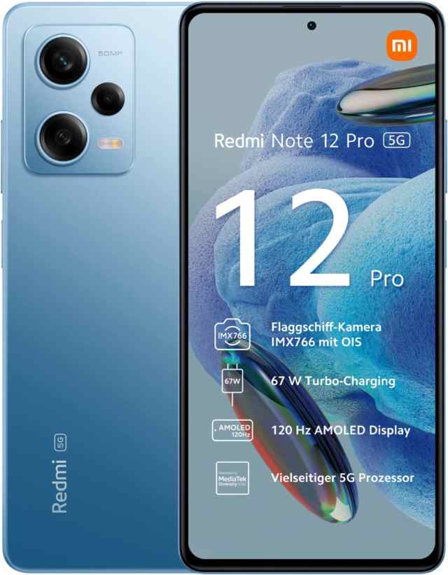 Xiaomi Redmi Note 12 Pro Dual Sim 6GB RAM 128GB 5G 青 SIM