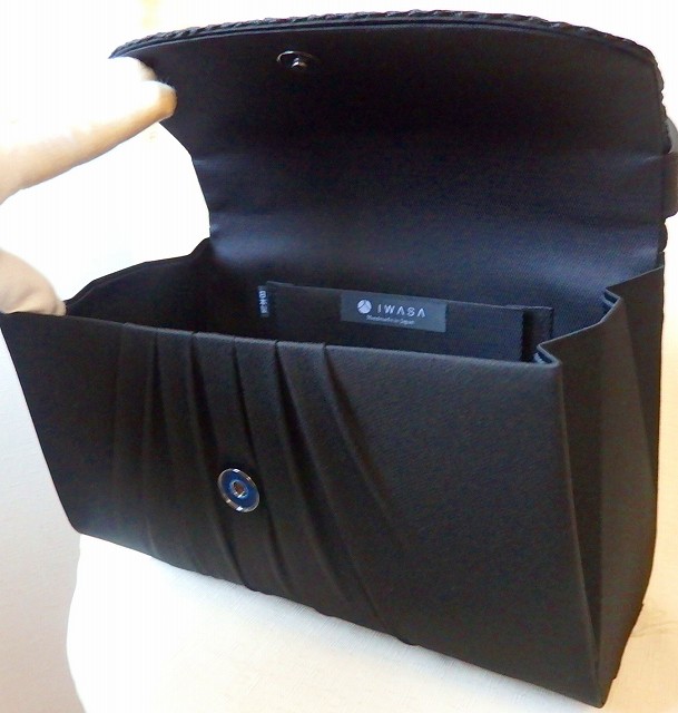 ブラックフォーマル フォーマルバッグ 黒 岩佐 イワサ 日本製 布製