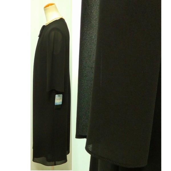 ナポリーノ ボウタイ 手洗い ウォッシャブル ノーカラー 前ファスナー 清涼裏地 吸汗 速乾 防汚 上質 シフォン サマーブラックフォーマル ナポリーノ ボウタイ 手洗い ウォッシャブル ノーカラー 前ファスナー