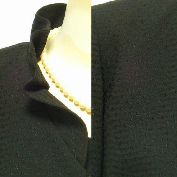 ARANCIA couture FORMAL アランシア クチュール フォーマル 米沢織 からみ織 スタンドフリル 前ファスナー 通気性抜群 涼しい 夏 ワンピース_4