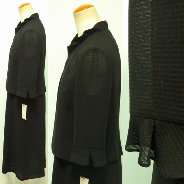 ARANCIA couture FORMAL アランシア クチュール フォーマル 米沢織 からみ織 スタンドフリル 前ファスナー 通気性抜群 涼しい 夏 ワンピース_9
