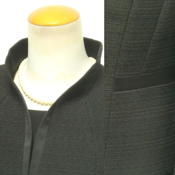 スタジオバイダーバン レディース スタンドカラー衿 希少米沢織 OP前ファスナー 上質素材 オールシーズン対応 アンサンブル スタジオバイダーバン レディース スタンドカラー衿 希少米沢織 OP前