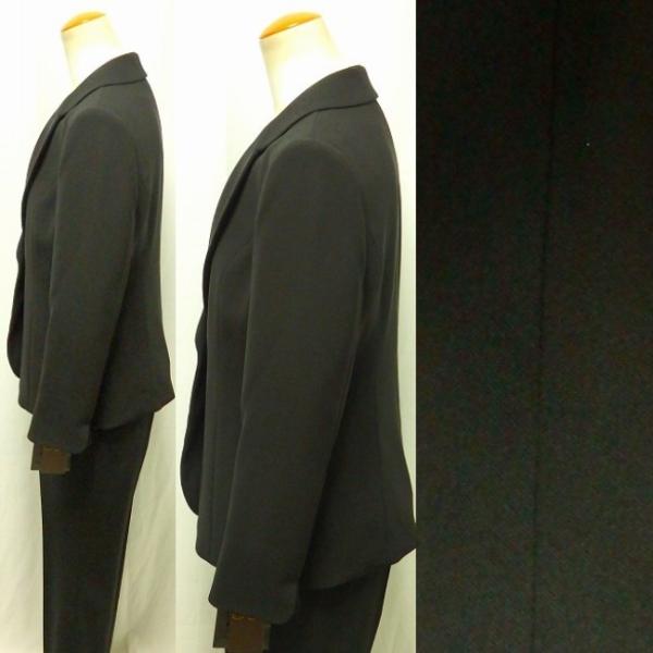 グットプライス ブラックフォーマル パンツスーツ テーラードカラー衿 ケミカルレース 前開きブラウス オールシーズン対応 ブラックフォーマル パンツスーツ グットプライス ブラックフォーマル パンツスーツ テーラードカラー衿