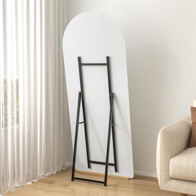 全身鏡 スタンドミラー ノンフレーム イレギュラミラー 立てかけ