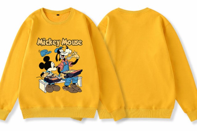 8colors ミッキー パーカー Disney ペアルック カップル トレーナー