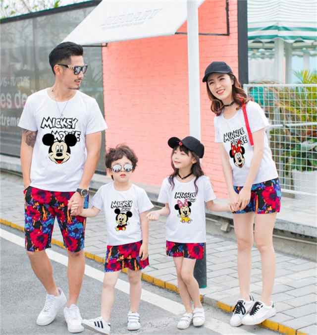 親子 ミッキー T-shirt ディズニー Tシャツ Disney ペアルック カップル ティーシャツ 半袖 ｔシャツ 親子 ペア トップス  カジュアル お揃い 人気の通販はau PAY マーケット - upstore | au PAY マーケット－通販サイト