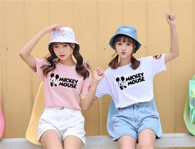 ミッキー ディズニー Tシャツ Disney ペアルック カップル ティーシャツ 半袖 ｔシャツ トップス カジュアル 恋人 お揃い T-shirt  大人の通販はau PAY マーケット - upstore | au PAY マーケット－通販サイト