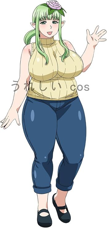 エルフさんは痩せられない。 草花田 コスプレ衣装風（道具 ウィッグ 靴 追加可 ）cosplay