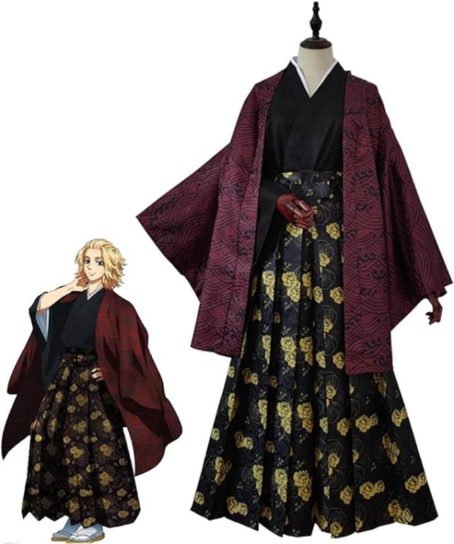 即納 東京卍會　佐野万次郎 着物 浴衣 cosplayの通販は