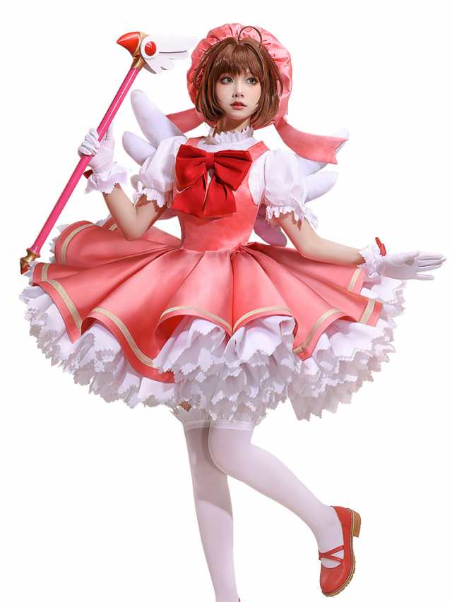 カードキャプターさくら コスプレ衣装+翼+手袋+靴下の通販はau カードキャプターさくら コスプレ衣装+翼+手袋+靴下の通販はau