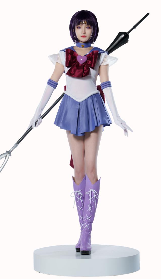 TO様　　セーラーサターン　コスプレ衣装 即納 美少女戦士 セーラームーン セーラーサターン／土萌 ほたる