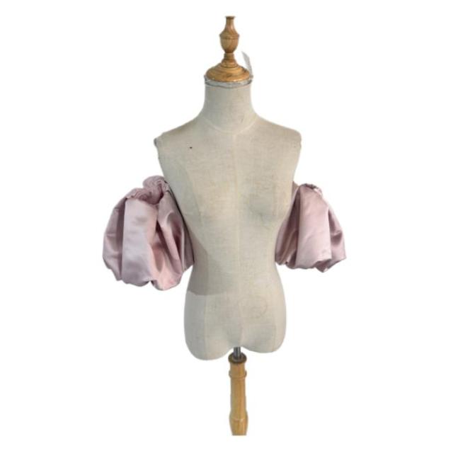 大人気上昇！ 取り外し袖 ピンク ショルダーの付け袖 オーダー可能 花嫁