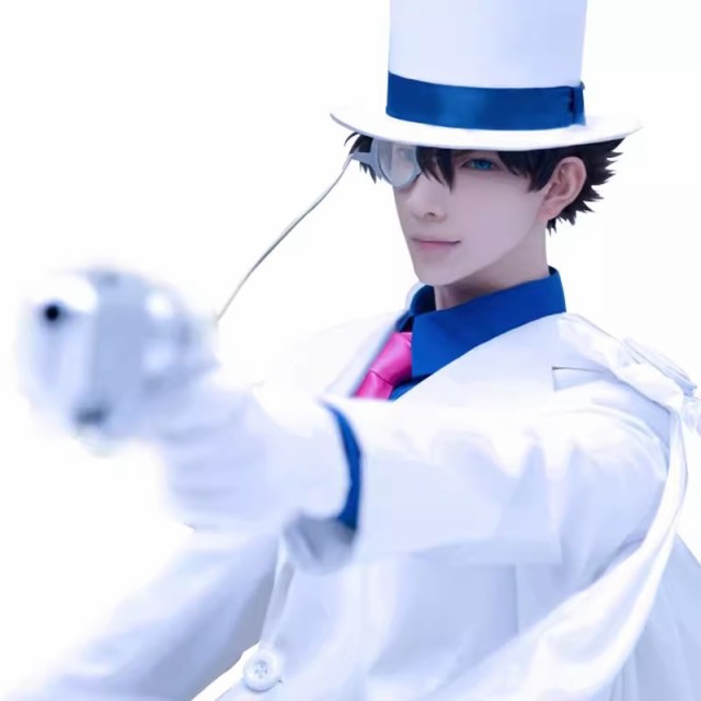 即納 名探偵コナンスタイル　怪盗キッド衣装コスプレcosplay