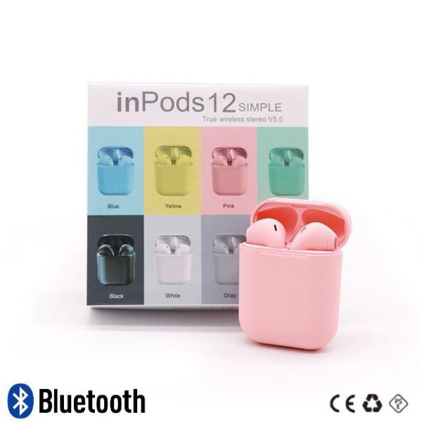 人気商品！！　ワイヤレスイヤホン　inpods12　Bluetooth　イエロー