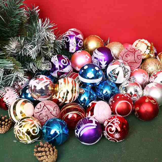 クリスマスオーナメント　計57個　ボール　クリスマスツリー　飾り