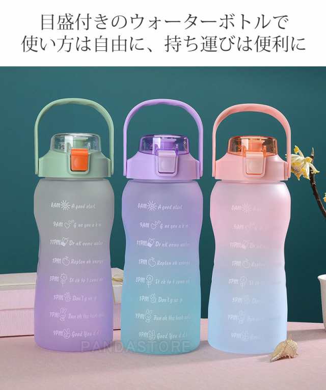 ✨️人気商品✨️ウォーターボトル 水筒 1000ml タイムマーカー付き