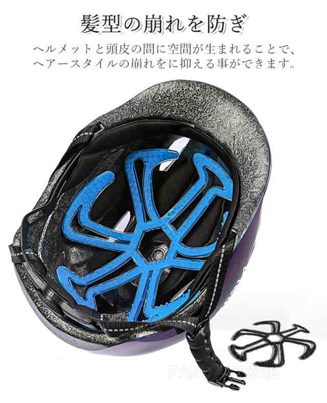 ヘルメットインナー ベンチレーション ライナー エアーヘッド 髪型