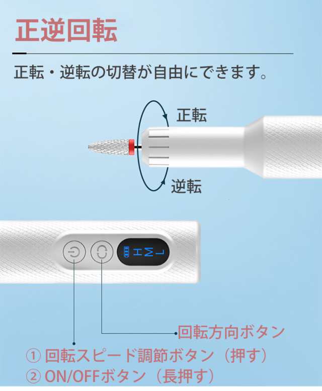 電動ネイルマシン ネイルマシン ネイルケア ネイルドリル ジェルネイル