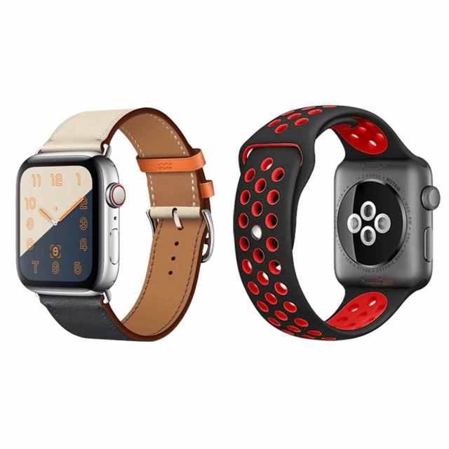 2個 セット アップルウォッチ バンド 38mm 40mm 41mm apple watch