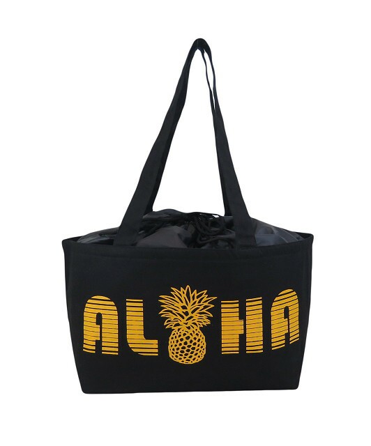 ハワイアン 保温保冷バッグ トートバッグ 大容量 レジカゴバッグ ALOHA ...