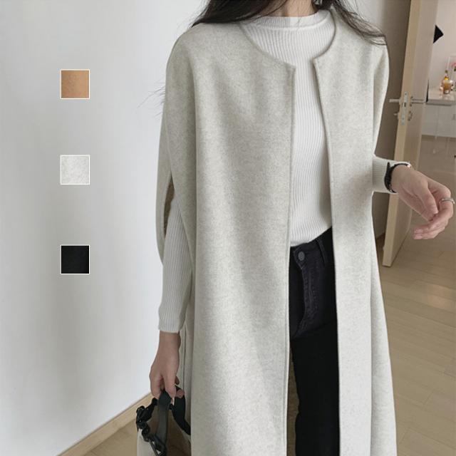 クーポンで50％OFF！コート ケープ風 ロング丈コート ケープ 羽織り アウター レディース