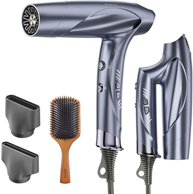 llano 「潤いx時短xNEW設計」自宅がサロンに変わる！2022新登場プロ用ドライヤー PSE認証済み… (星空グレー)