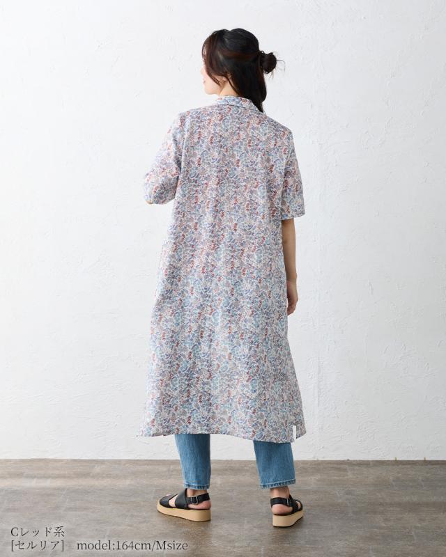 リバティ LIBERTY ワンピース リネン 麻 レディース フランダース