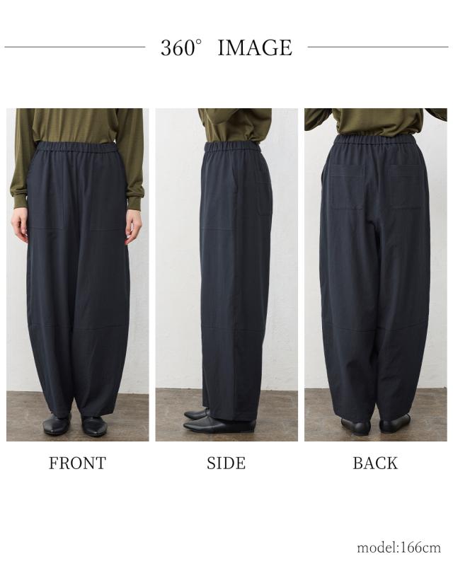 【日本製】ワイドパンツ レディース パンツ トリプルウォッシュ  綿 綿100 コットン コットン100 ゆったり 大きいサイズ 大きめサイズ オールシーズン 30代 40代 50代 60代 快適 ズボン ボトムス ウエストゴム きれいめ 前ポケット ナチュラル カジュアル 日本製】ワイドパンツ レディース パンツ トリプルウォッシュ 綿 綿100