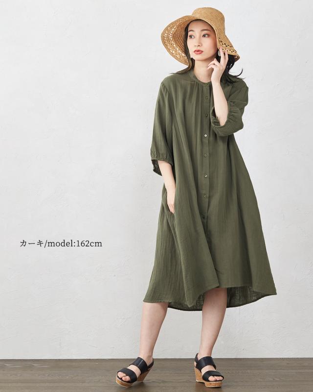 ロングワンピース レディース 夏 秋シャツワンピース ワンピース