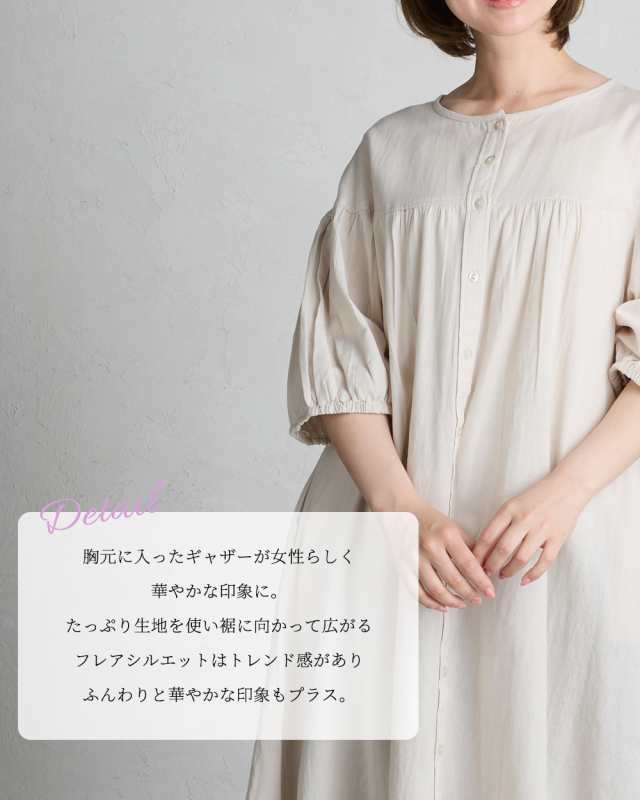 ロングワンピース レディース 夏 大きいサイズ シャツワンピース