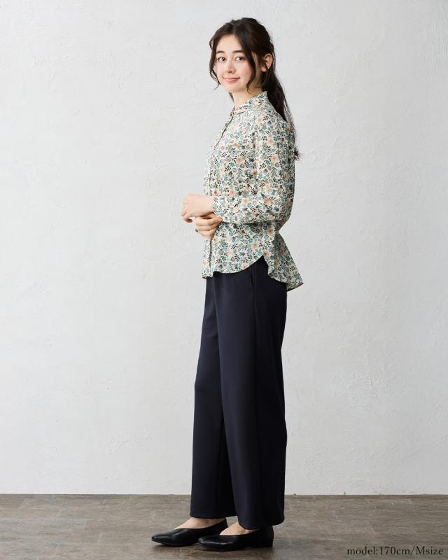 リバティ LIBERTY シャツ衿 日本製 花柄 フラワー 草花