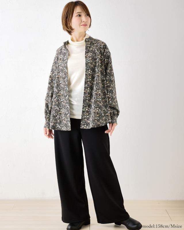 リバティ ブラウス コール天 シャツ レディース 日本製 花柄 フラワー