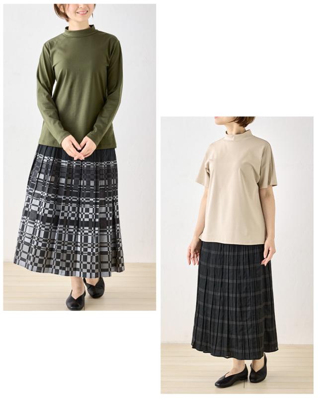 日本製 米沢織 希少価値 プレミアム素材 スカート ロングスカート