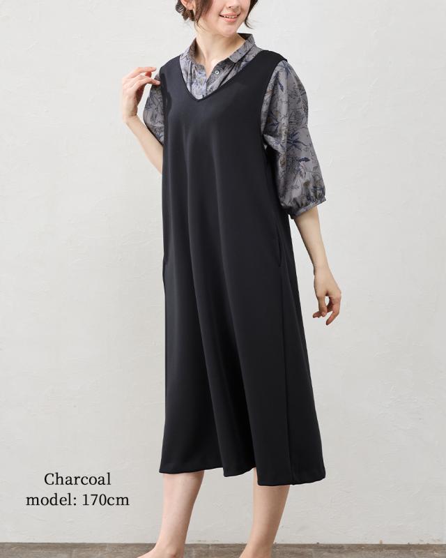 日本製 綿麻 麻混 綿混 ブラウス 体型隠し ゆったり 麻 綿 コットン