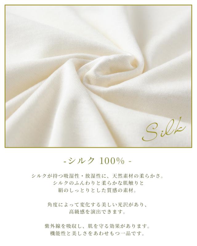日本製】シルク100％ Vネックカットソー tシャツ 登山 シャツ