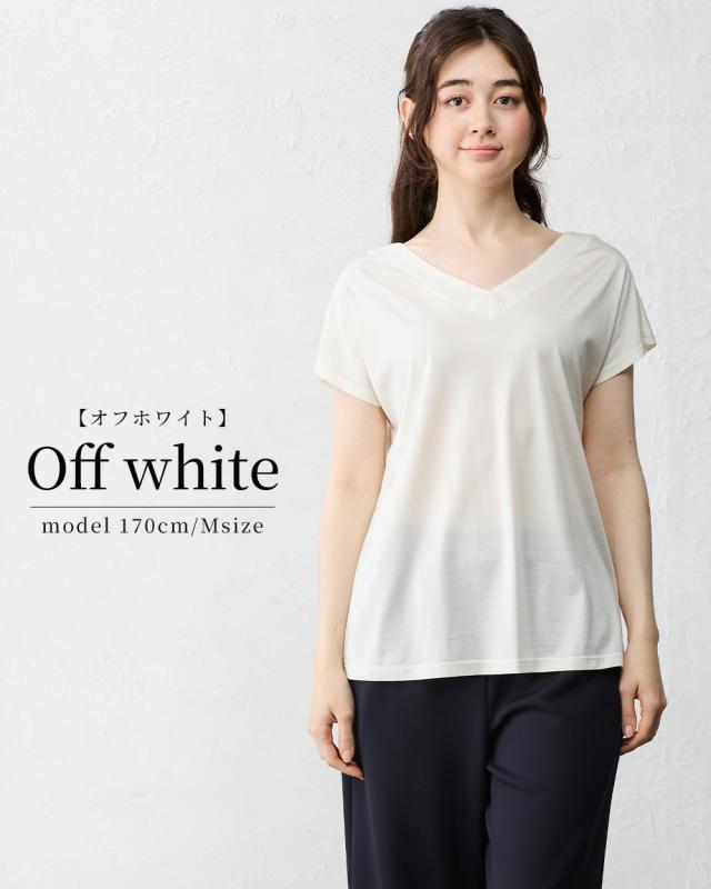 日本製】シルク100％ Vネックカットソー tシャツ 登山 シャツ