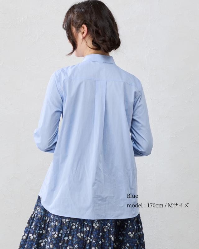 日本製】 綿100% カンクリーニダーツブラウス レディース シャツ