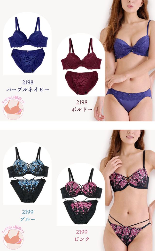 ブラショーツセット 大きいサイズ レディース 下着 脇高ブラ 上下